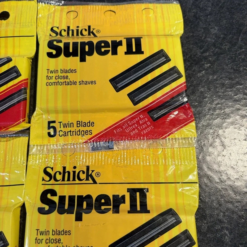 Vintage Schick Super II Twin Blade Razor Cartridges Fits ATRA Trac II 40 Count